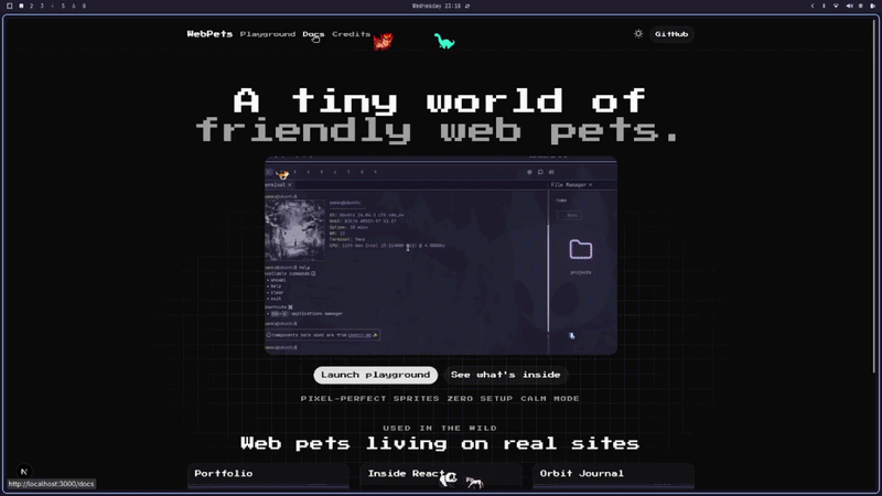 Orbit Journal web pet